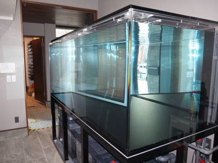 京都府丹南市 K 様 2400×900×600 大型アクリル水槽設備